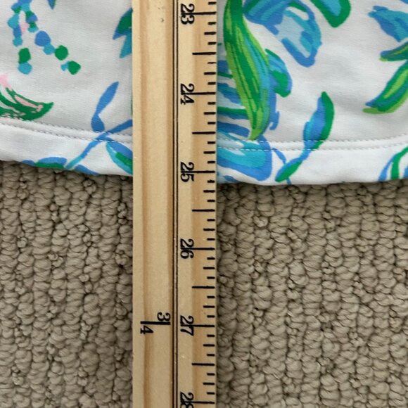 Lilly Pulitzer Skipper Popover Just a Pinch UPF 50+ Size M Floral Green Pink - Picture 8 of 9